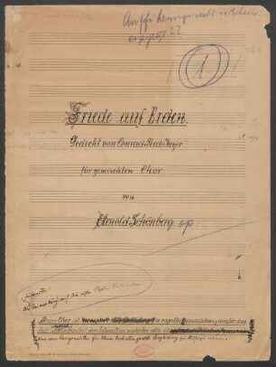 Friede auf Erden; Coro; op. 13