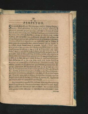 § 8. Perpetuo.