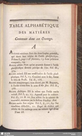 Table Alphabétique Des Matières Contenues dans cet Ouvrage