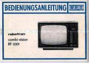 Bedienungsanleitung zum tragbaren Fernsehgerät