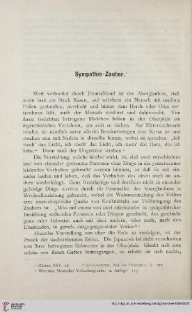 Sympathie-Zauber
