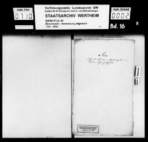 Prozessache des von Abstatt abgekommenen Amtmanns Heinrich Schulz