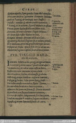 Pub. Virgilii Maronis Moretum