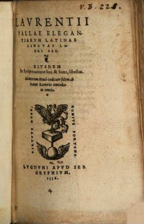 Elegantiarum Latinae linguae libri sex