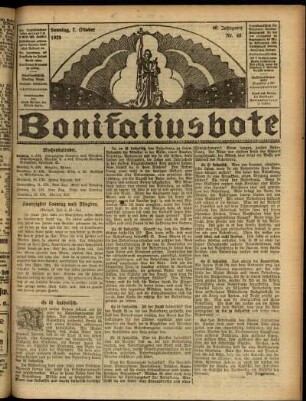 Ausgabe vom Sonntag, den 07. Oktober 1923.