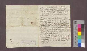 Testament des Basler Dompropsts Johann Konrad Rudolf von Pfirt.