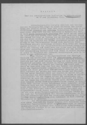 Häfnerhaslach: Visitationsbericht mit Pfarrbericht 1949