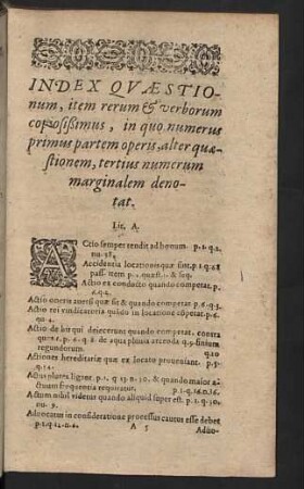 Index quaestionum