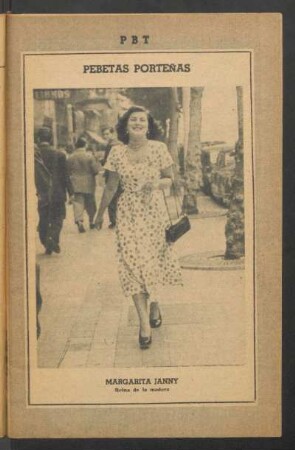 Margarita Janny, reina de la madera - [Fotografía] : Pebetas porteñas