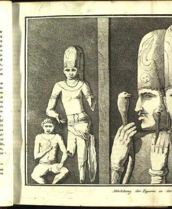 Tab. V. Abbildung der Figuren in der Pagode bey 1.2.3. auf dem Grundris Tab III