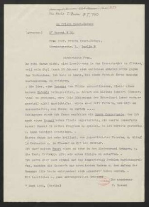 Brief an Frieda Kwast-Hodapp, 07.06.1921