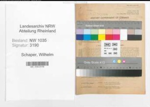 Entnazifizierung Wilhelm Schaper , geb. 27.03.1900 (Steiger)