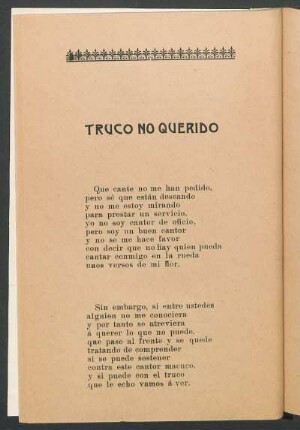 Truco no querido