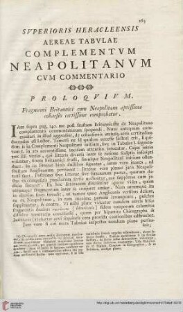 Superioris Heracleensis aereae tabulae complementum Neapolitanum […]