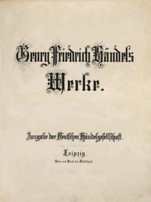 Georg Friedrich Händel's Werke, 24. Il trionfo del tempo e della verità
