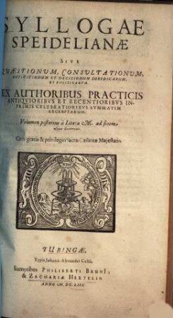 Sylloge quaestionum iuridicarum et politicarum, 2.