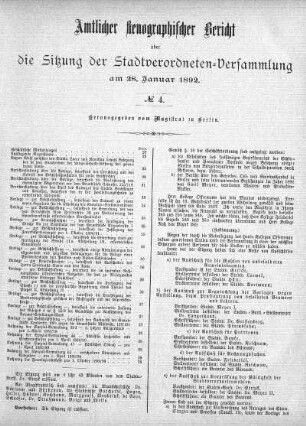 No. 4, 28. Januar 1892