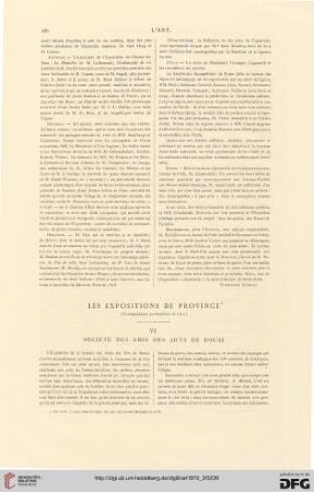 5: Les expositions de province : Société des Amis des Arts de Douai