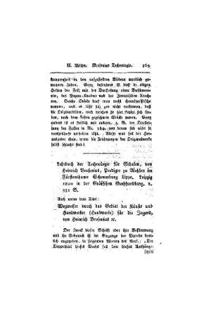 Lehrbuch der Technologie für Schulen, von Heinrich Brosenius, Prediger zu Wehlen im Fürstenthume Schaumburg Lippe. Leipzig 1820 in der Gräffschen Buchhandlung. 331 S. Auch unter dem Titel: Wegweiser durch das Gebiet der Künste und Handwerker (Handwerker) für die Jugend, von Heinrich Brosenius