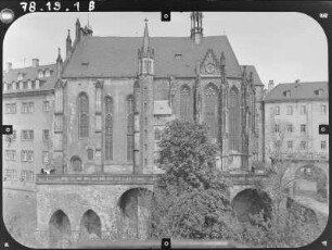 Altenburg. Stifts- und Schloßkirche St. Georg (1439-1441, Erweiterung 1463-1465). Ansicht von Süden