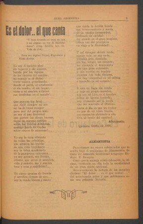 Es el dolor.. el que canta : [Poesía]