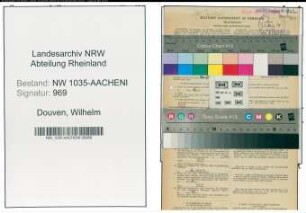 Entnazifizierung Wilhelm Douven , geb. 04.01.1902 (Kaufmaennischer Angestellter)