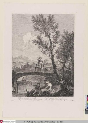[Landschaft, Mutter und Sohn]