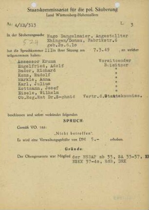Dangelmaier, Hugo