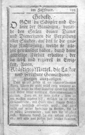 Kräftiges Mittel wider die Laster.