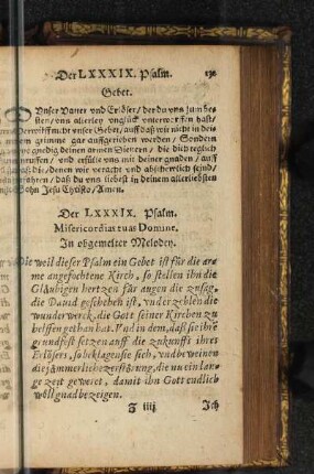 Der LXXXIX. Psalm.