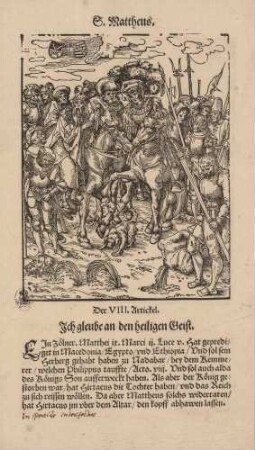 Das Martyrium des heiligen Matthäus