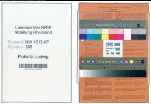 Entnazifizierung Ludwig Pickartz , geb. 25.08.1922 (Dreher)