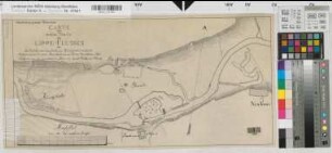 Lippe: Carte von einem Theile des Lippe-Flusses bei der Schleusenbaustelle zu Beckinghausen