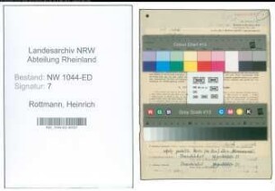 Entnazifizierung Heinrich Rottmann , geb. 31.08.1920 (Lehrer)