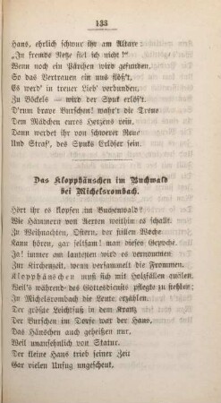 Das Klopphänschen im Buchwald bei Michelsrombach.