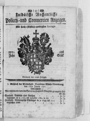 9tes Stück, Ausgabe vom 28. Februar 1770