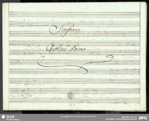 Symphonies - Mus.2-N-9,1a : orch - C