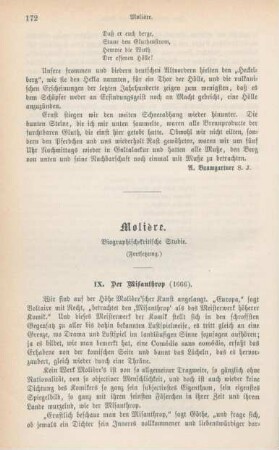 172-192 Molière : biographisch-kritische Studie : Fortsetzung