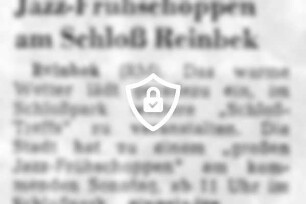 Jazz-Frühschoppen am Schloß Reinbek