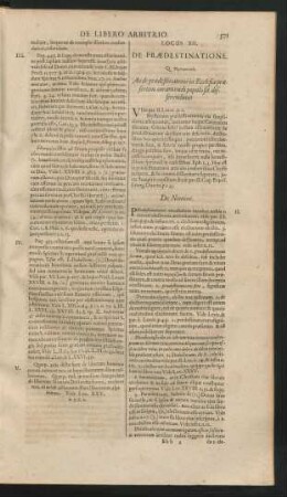 Locus XII. De Praedestinatione.