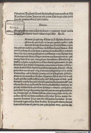 Oratio pro die pentecostes : Rom, 1487.06.03