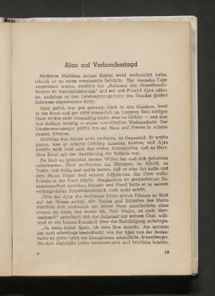 Ajax auf Verbrecherjagd