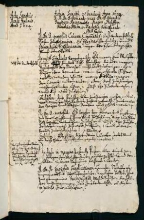 Wintersemester 1633/1634. Rektorat Johannes Gerhard.
