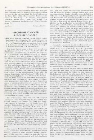 367-370 [Rezension] Scholl, Hans, Calvinus catholicus