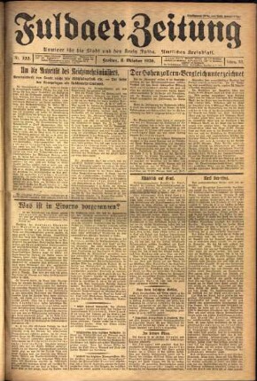 Ausgabe vom Freitag, den 08. Oktober 1926.