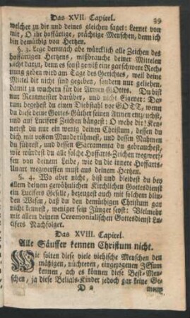Das XVIII. Capitel. Alle Säuffer kennen Christum nicht.
