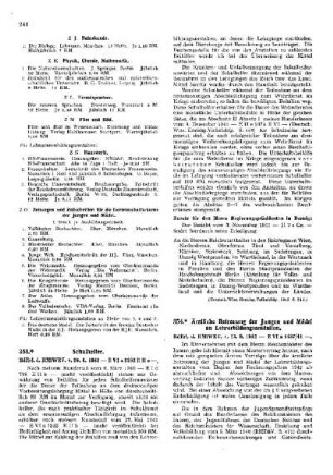 Ärztliche Betreuung der Jungen und Mädel an Lehrerbildungsanstalten : [Amtliche Erlasse] ; [Amtlicher Teil]