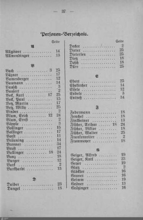 Personen-Verzeichnis