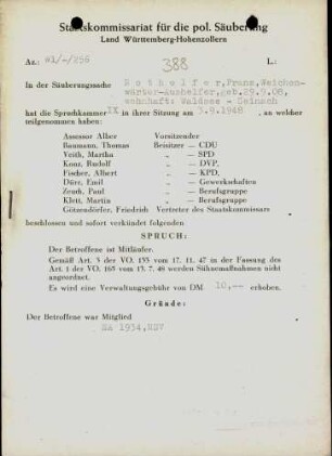 Nothelfer, Franz
