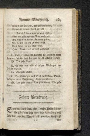 Zehnte Verehrung.